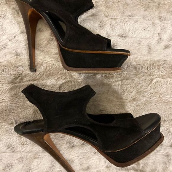 𝅺: : YSL Yves Saint Laurent Platform Sandals Stiletto Heels : :​ - Picture 12 of 15